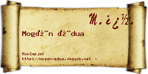 Mogán Édua névjegykártya